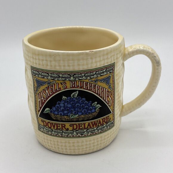 Hearth and Home Designs - 1988 Haskell’s Blueberries Coffee Mug Vintage - Picture 1 of 9